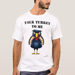 Camiseta Divertida de Pavo Enojado 'Háblame de Pav