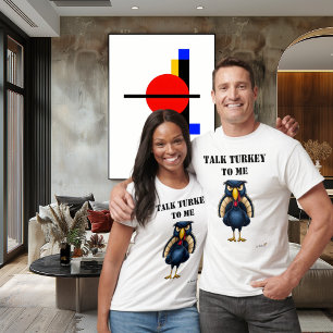Camiseta Divertida de Pavo Enojado 'Háblame de Pav