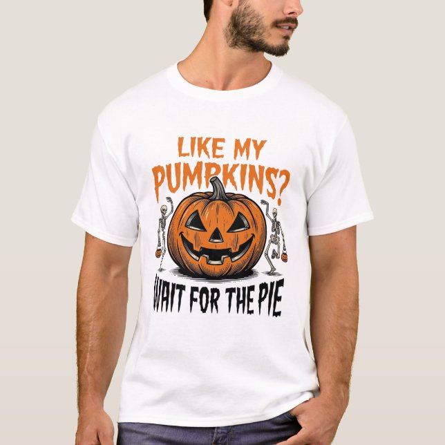 Camiseta divertida de payaso de Halloween con esqu (Anverso)