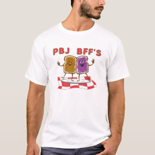 Camiseta divertida de PBJ BFF