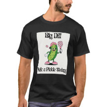 Camiseta divertida de pepinillo jugando pickleball