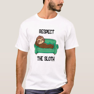 Camiseta Divertida de Perezoso Humor Animal