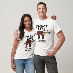 Camiseta Divertida de Perezoso - Humor de Pereza P