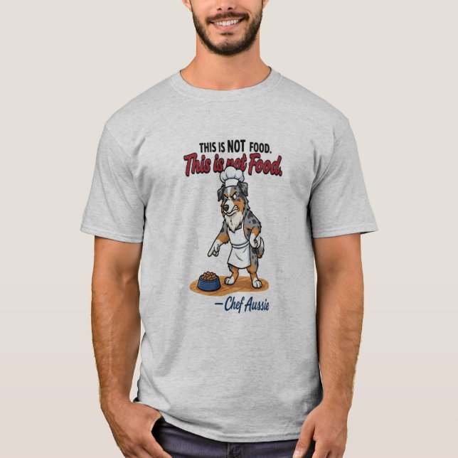 Camiseta divertida de perro chef (Anverso)