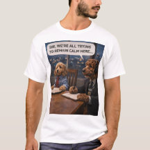 Camiseta divertida de perro de oficina - Regalo de