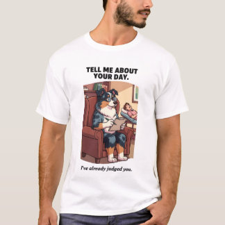 Camiseta Divertida de Perro de Terapia | Juzga tu