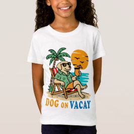 Camiseta Divertida de Perro de Vacaciones | Verano