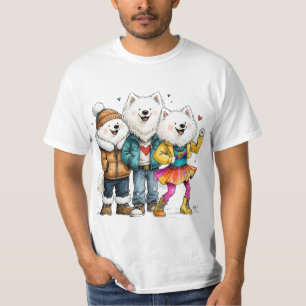 Camiseta Divertida de Perro Esquimal Camiseta de T