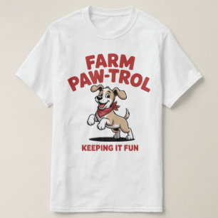 Camiseta divertida de perro - Farm Paw-trol
