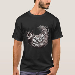 Camiseta divertida de perro Husky caótico de apoyo