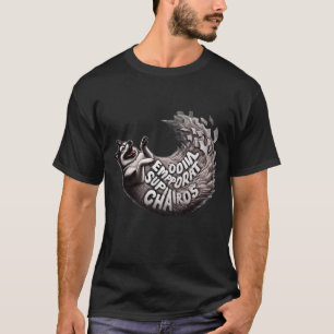 Camiseta divertida de perro Husky caótico de apoyo