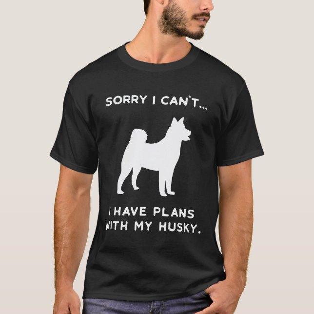 Camiseta Divertida de Perro Husky Regalo de Perro  (Anverso)