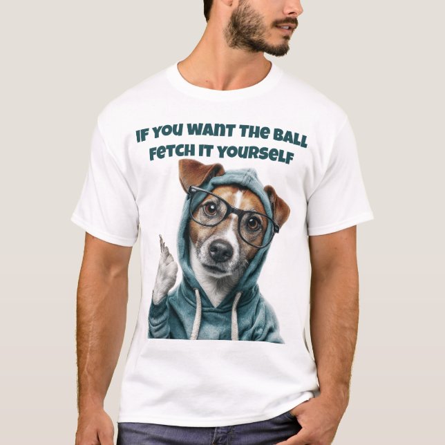 Camiseta divertida de perro Jack Russell (Anverso)