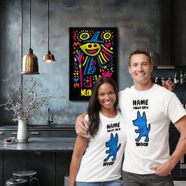 Camiseta divertida de perro 'Woof' – Diseño person