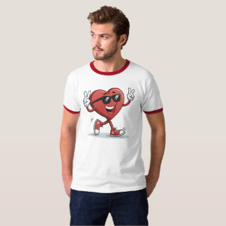 Camiseta divertida de personalizado de corazón ale