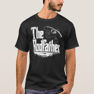 Camiseta Divertida de Pesca El Padrino de la Caña