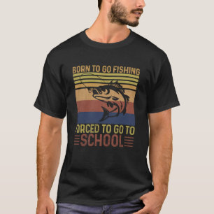 Camiseta Divertida de Pesca para Hombres Nacidos p