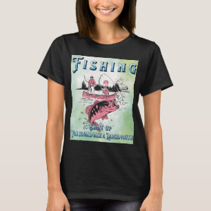 Camiseta divertida de pesca que suena como una boc
