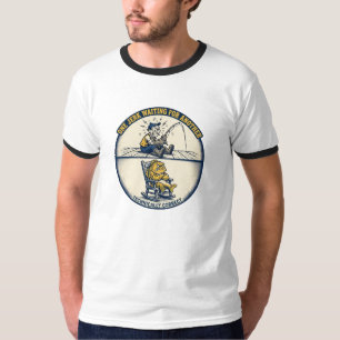 Camiseta Divertida de Pesca: Un Tonto Esperando a