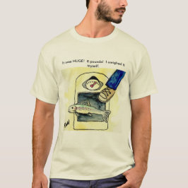 Camiseta Divertida de Pez Grande Mentira