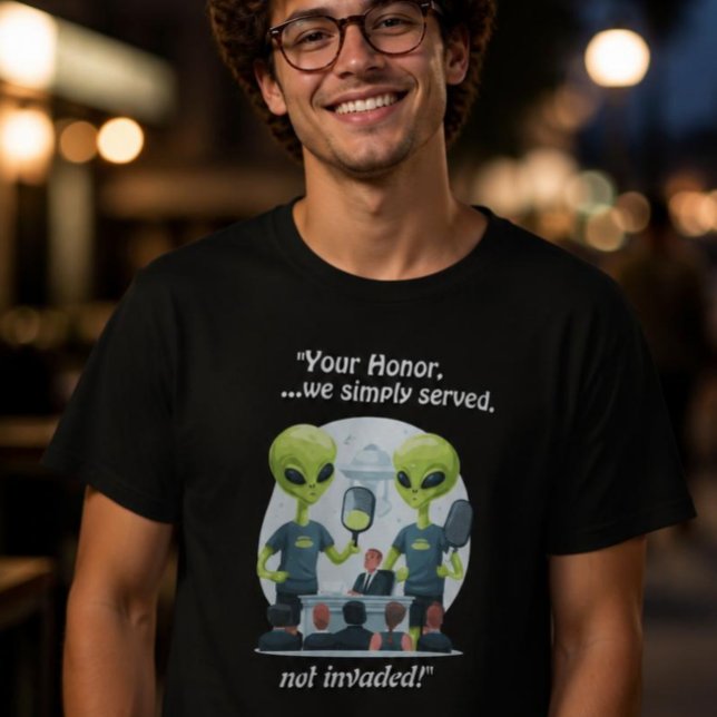 Camiseta divertida de Pickleball con alienígenas (Subido por el creador)