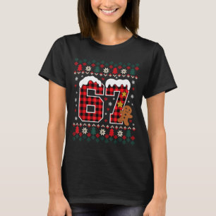 Camiseta divertida de pijama de Navidad 67 Seis Si