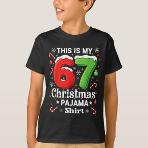 Camiseta divertida de pijama de Navidad meme 67 Si