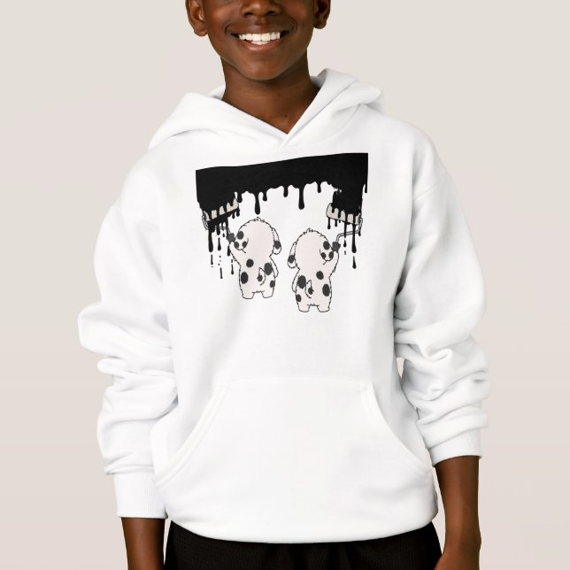Camiseta Divertida de Pintores Dálmatas - Perros L (Anverso)