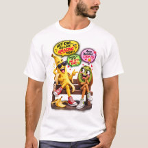 Camiseta divertida de plátano y kiwi coqueteando c