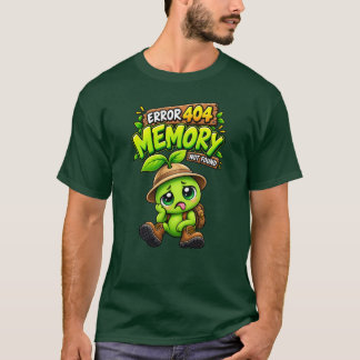 Camiseta divertida de PodPea con error 404 Memoria