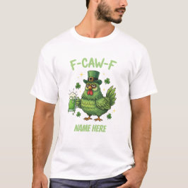 Camiseta divertida de pollo con nombre personaliza