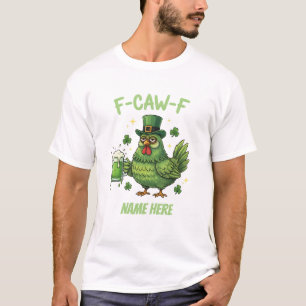 Camiseta divertida de pollo con nombre personaliza