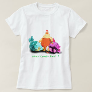 Camiseta divertida de pollo con texto - Personaliz