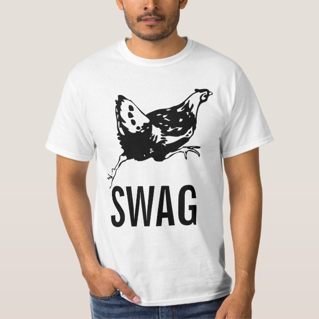 Camiseta divertida de pollo en marcha (Anverso)