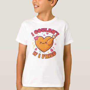 Camiseta Divertida de Pollo Frito – No Podría Aunq
