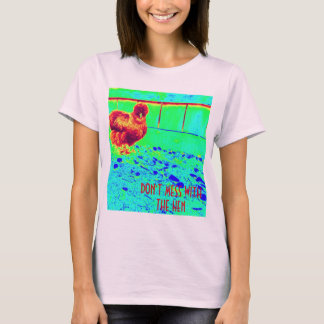 Camiseta divertida de pollo gallina silkie descara