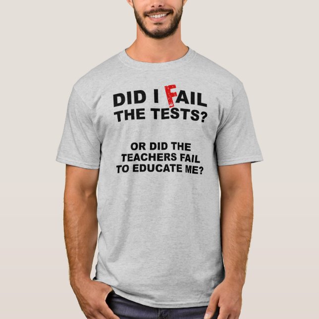 Camiseta Divertida de Profesor Fracasado (Anverso)