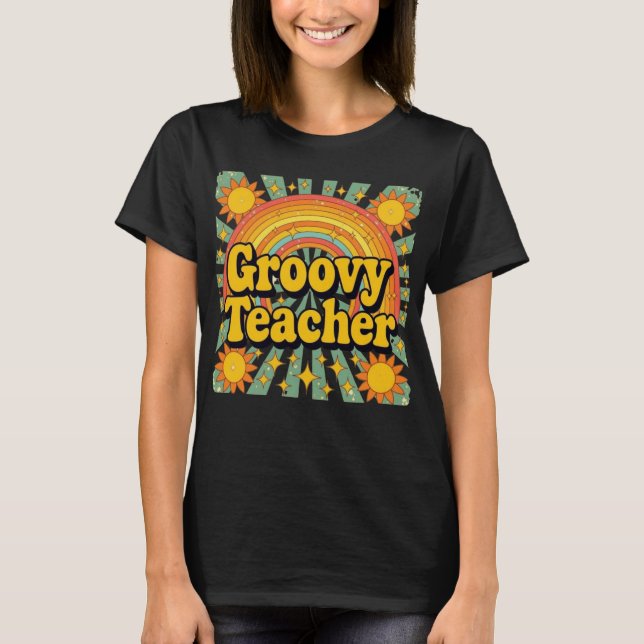 Camiseta divertida de profesora retro para volver  (Anverso)