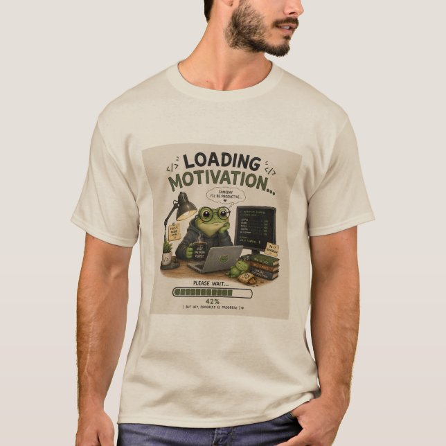 Camiseta divertida de programador de motivación de (Anverso)