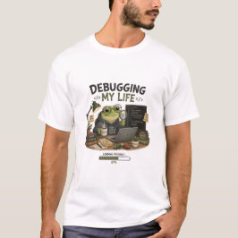 Camiseta divertida de programador Debugging My Lif