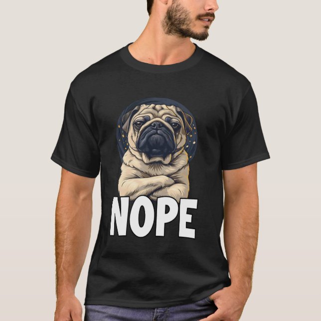 Camiseta divertida de Pug, conjunto ideal para pas (Anverso)