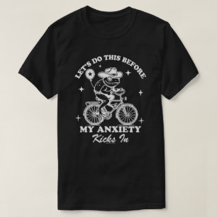 Camiseta divertida de rana - Bicycle Riding Cowboy