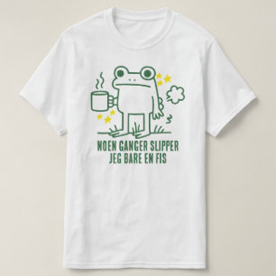 Camiseta divertida de rana, café y meme de pedo