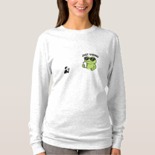Camiseta Divertida de Rana Genial “Sólo Vibando”
