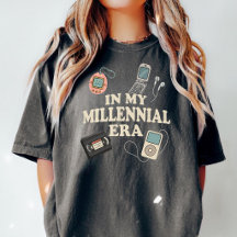Camiseta divertida de recuerdo de milenario, camis