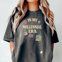 Camiseta divertida de recuerdo de milenario, camis