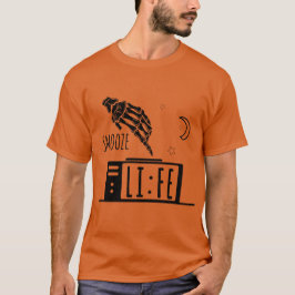 Camiseta divertida de reloj de alarma de vida de s