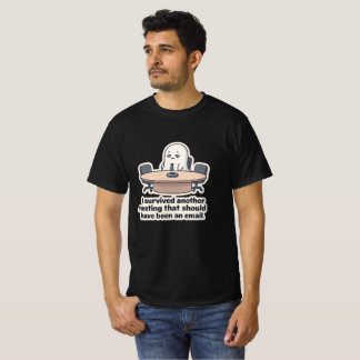 Camiseta divertida de reunión de fantasma corporat