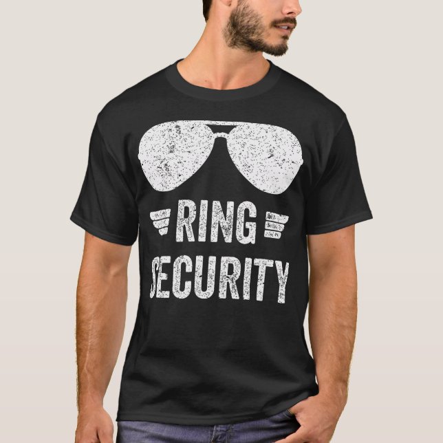 Camiseta divertida de Ring Security para chicos po (Anverso)