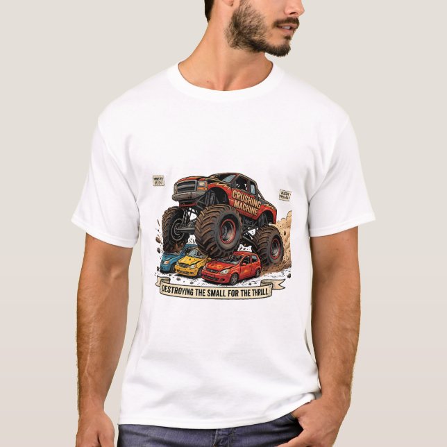 Camiseta divertida de rueda de repuesto de camión  (Anverso)